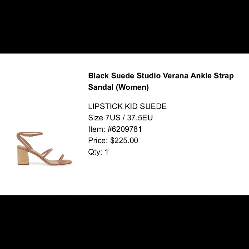 Verana Ankle Strap Sandal— worn once for a wedding. Neutral blush suede. - Picture 5 of 5